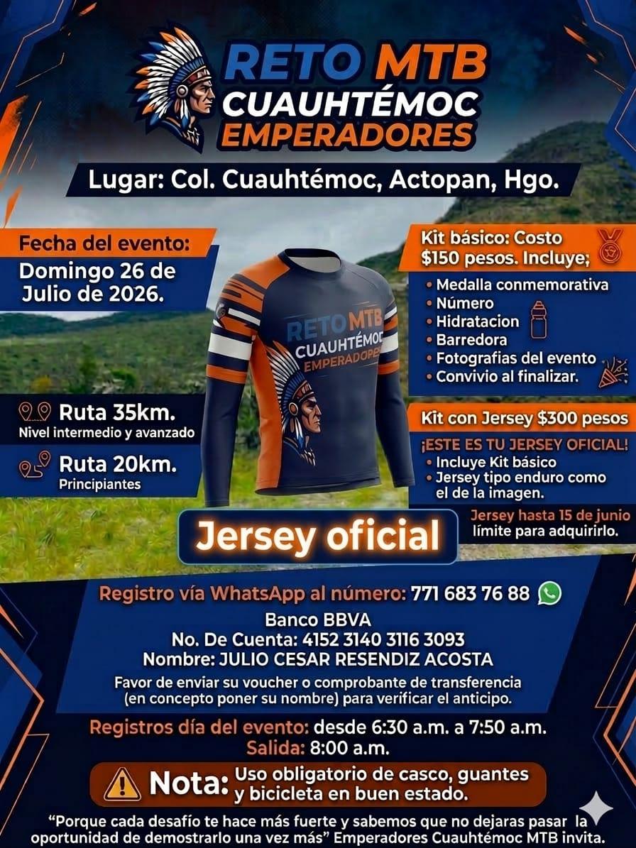 Reto MTB Cuauhtémoc Emperadores